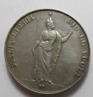 Italienischer Aufstand 1848/1849 - Münzen und Medaillen