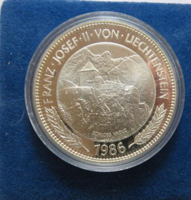 Liechtenstein, Franz Josef II. 1938-1989 - Mince a medaile