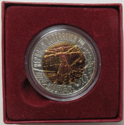 Bimetall Niobmünze Robotik - Münzen und Medaillen