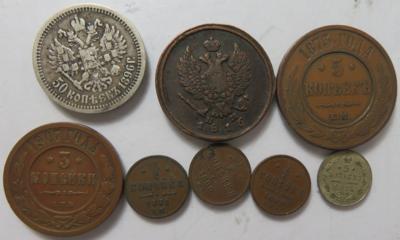 Russland (ca. 16 Stk., davon 5 AR) - Coins and medals