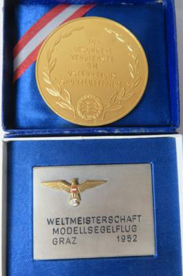 Sportluftfahrt (2 Stk. AE/MET) - Coins and medals