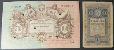 Banknoten (2 Stk.) - Münzen und Medaillen