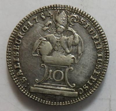 Salzburg, Sigismund III. Schrattenbach 1753-1771 - Mince a medaile