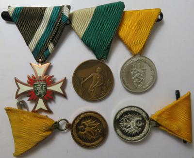 Steiermark, Feuerwehr (5 Stk.) - Monete e medaglie
