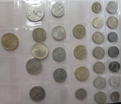 1/2. Republik (ca. 28 Stk., davon 7 AR) - Coins and medals