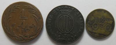 International (ca. 15 Stk., davon 2 AR) - Coins and medals