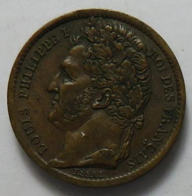 Louis Philippe I. 1830-1848 Probe - Münzen und Medaillen