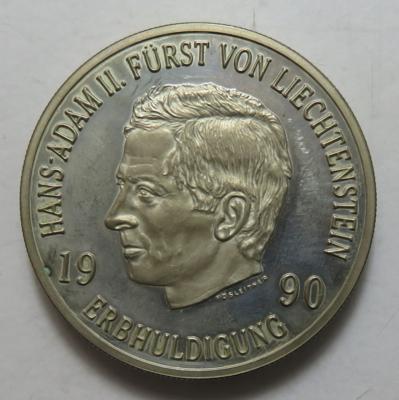 Liechtenstein, Hans Adam II. 1989- - Mince a medaile