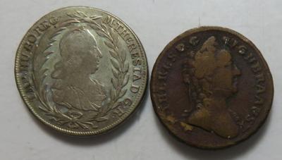 Maria Theresia (2 Stk.) - Münzen und Medaillen