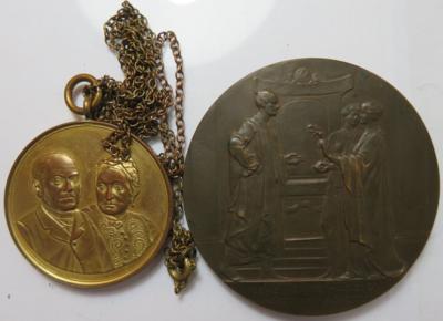 Medaillen und Plaketten (ca. 13 Stk. AE) - Coins and medals