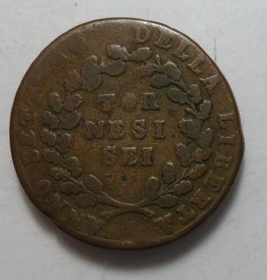 Neapolitanische Parthenopäische Republik 1799 - Mince a medaile