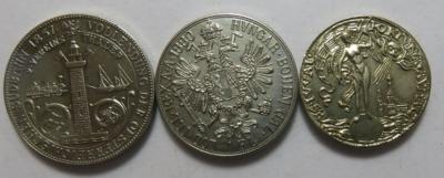 Weltspartage Länderbank Graz mit historischen Motiven (3 Stk. - Münzen und Medaillen
