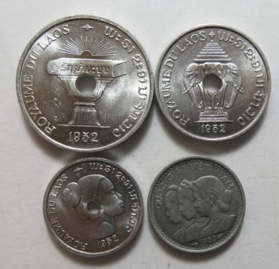 Königreich Laos, Sisvang Vong 1904-1959 - Coins and medals