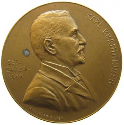Karl Brandhuber, Bürgermeister von Olmütz - Münzen und Medaillen