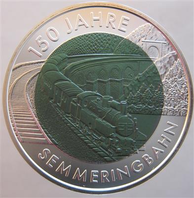 150 Jahre Semmeringbahn - Münzen und Medaillen
