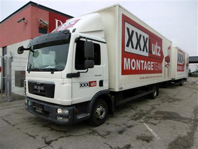 LKW "MAN TGL 8.220 4 x 2 BL (Euro 5)" mit Einachsanhänger "Spier ZGL155", - Macchine e apparecchi tecnici