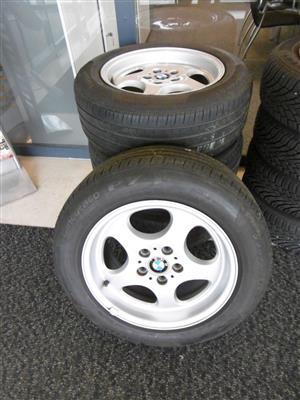 4 Reifen "Pirelli Cinturato P7" mit Alufelgen, - Cars and vehicles