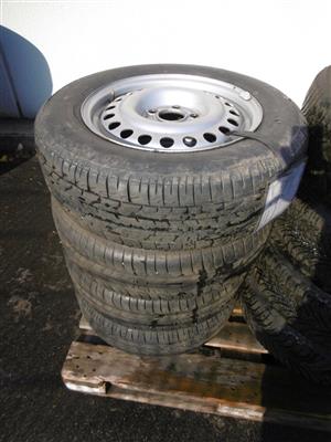 4 Reifen "Bridgestone B390" mit Felgen, - Macchine e apparecchi tecnici