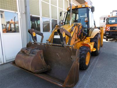 Selbstfahrende Arbeitsmaschine (Front- und Tieflöffelbagger) "JCB Sitemaster 3CX 4 x 4 Turbo", - Fahrzeuge und Technik ASFINAG