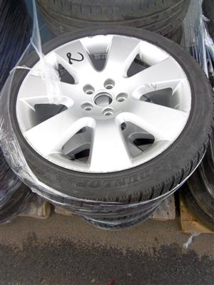 4 Reifen "Dunlop Winter Sport", mit Alufelgen, - Cars and vehicles