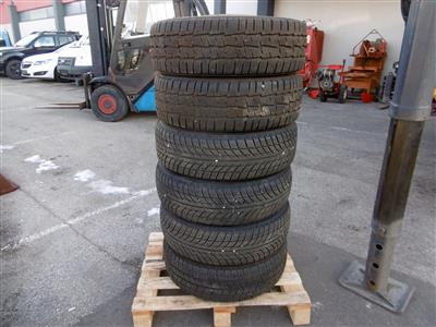 6 Reifen "Michelin" mit Stahlfelgen", - Macchine e apparecchi tecnici