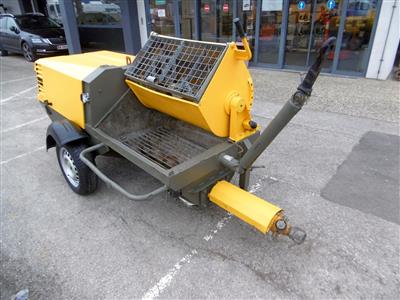 Einachsanhänger (Mobile Betonpumpe) "Turbosol Pro H DMF", - Fahrzeuge und Technik