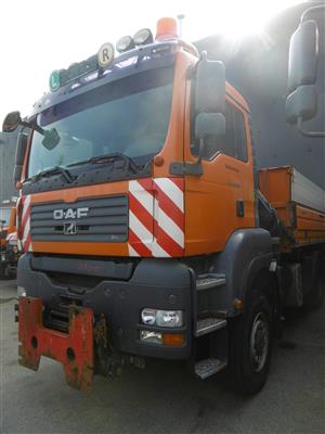 LKW "ÖAF TGA 18.350 4 x 4 (Euro 4)" mit Frontladekran "Hiab 099-3", - Macchine e apparecchi tecnici