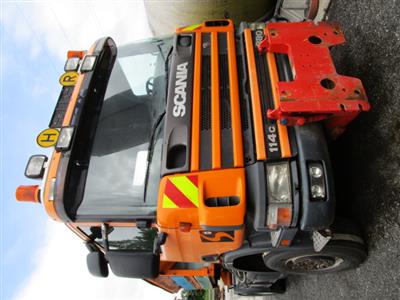 LKW "Scania P114 CB 4 x 4 HA 380 Abrollkipper", - Fahrzeuge und Technik Land OÖ