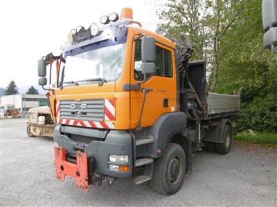 LKW "ÖAF TGA 18.360 4 x 4 BL Automatik" mit Frontladekran "Hiab 122ES-3", - Cars and vehicles