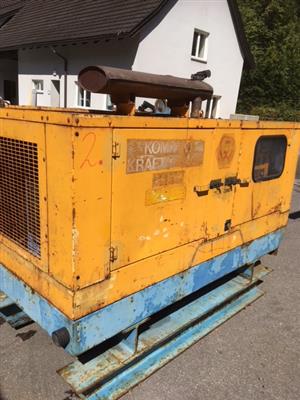 Dieselgenerator (34 kVA) "Jenbacher JW408", - Motorová vozidla a technika