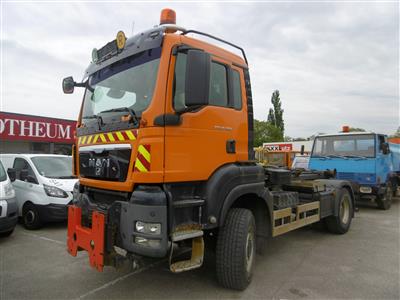 LKW (Hakenlifter) "MAN TGS 18.360 4 x 4 BL Automatik (Euro 4)", - Motorová vozidla a technika