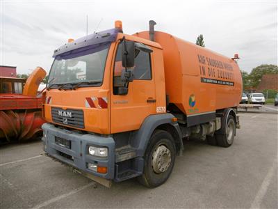 LKW "MAN LE 18.220 4 x 2 BB (Euro 3)" mit Kehraufbau "Trilety", - Macchine e apparecchi tecnici