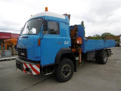 LKW "Saurer Berner D 330F/4 x 2" mit Frontladekran "Hiab 965", - Cars and vehicles