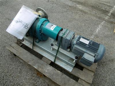 Börger "Drehkolbenpumpe PL 200", mit Getriebemotor SEW-Eurodrive "R47DRE100LC4/TF", - Fahrzeuge und Technik