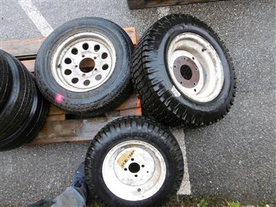 Konvolut Reifen mit Felgen, - Cars and vehicles