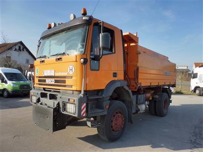 LKW "Iveco Euro Trakker MP 190 E30W 4 x 4" mit Aufsatzstreuer "Springer", - Fahrzeuge und Technik