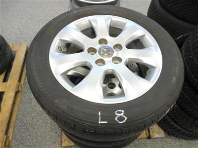 4 Sommerreifen "Bridgestone" auf Alufelgen, - Cars and vehicles