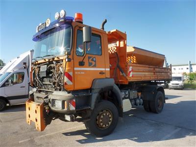 LKW "MAN/ÖAF 19.364 FALK" mit Aufsatzstreuer "Schmidt SST-50", - Motorová vozidla a technika