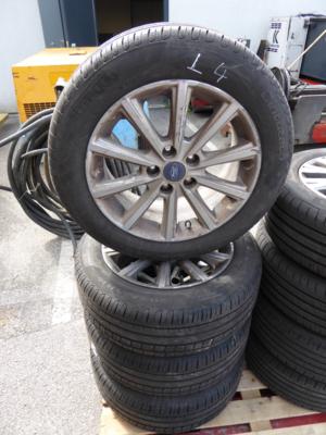 4 Alufelgen auf Reifen "Pirelli Cinturato", - Cars and vehicles