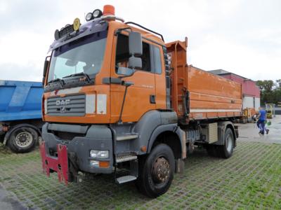 LKW "MAN TGA 18.360 4 x 4 BL" mit Aufsatzstreuer "Schmidt Stratos 50-36", - Cars and vehicles