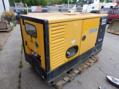 Stromaggregat "Atlas Copco QAS14, 13 KVA", - Fahrzeuge und Technik