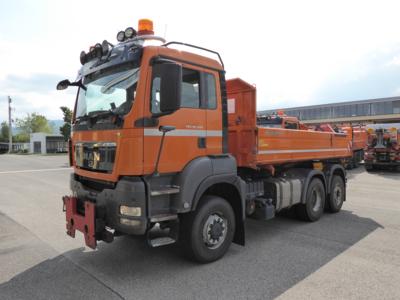 LKW "MAN TGS 28.400 6 x 4-4 BL Automatik (Euro EEV)" mit Aufsatzstreuer, - Motorová vozidla a technika