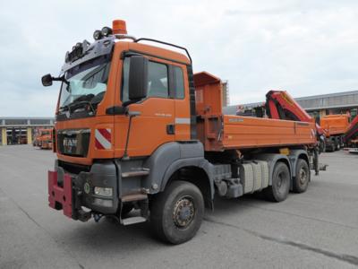 LKW "MAN TGS 28.400 6 x 4-4 BL Automatik" mit Heckladekran "Palfinger PK26002", - Motorová vozidla a technika