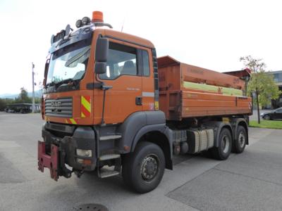 LKW "ÖAF TGA 28.390 6 x 4 BL Automatik" mit Aufsatzstreuer "Küpper-Weisser", - Fahrzeuge & Technik ASFINAG