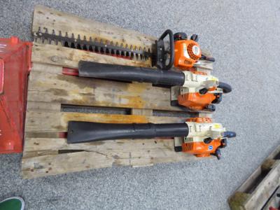 2 Laubbläser und 1 Heckenschere "Stihl", - Motorová vozidla a technika