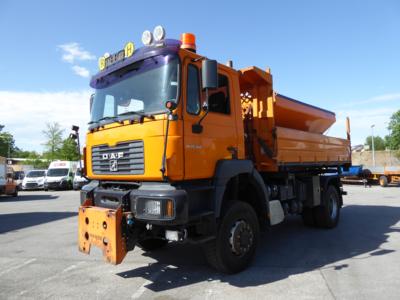 LKW "MAN FE 19.360 FALK" mit Aufsatzstreuer "Schmidt Stratos S50-36 VCL 490", - Fahrzeuge & Technik