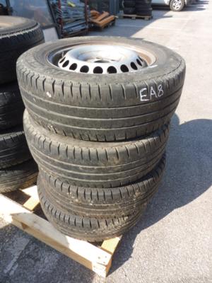 4 Stahlfelgen mit Reifen "Michelin", - Cars and vehicles