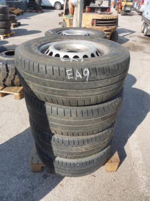 4 Stahlfelgen mit Reifen "Pirelli", - Cars and vehicles