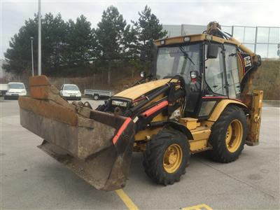 Front und Tieflöffelbagger "Caterpillar 428C" mit Klappschaufel ca. 240 cm, - Motorová vozidla a technika