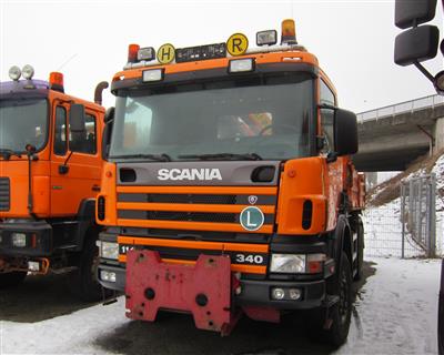 LKW "Scania P114 CB 4 x 4 MA 340 Allrad" 3-Seitenkipper, - Fahrzeuge und Technik Land NÖ